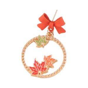 Pipi Tree Autumn Leaf Earrings NWOT